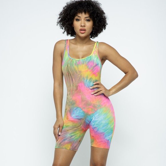 NWT TIE DYE ROMPER Lounge wear - Picture 6 of 6